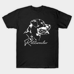 Proud Rottweiler dog portrait Rottie dog T-Shirt